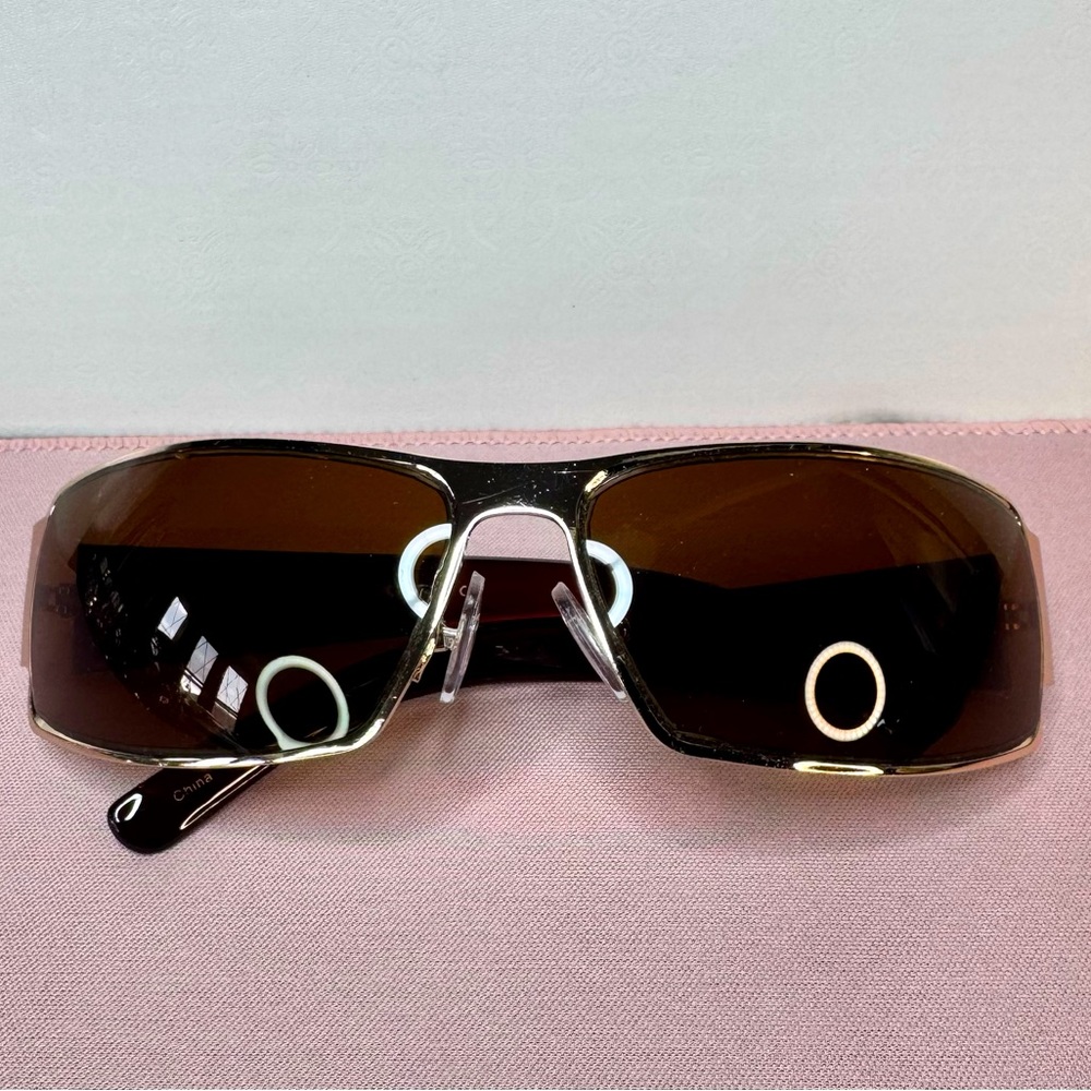 Khan logo Brown Sunglasses